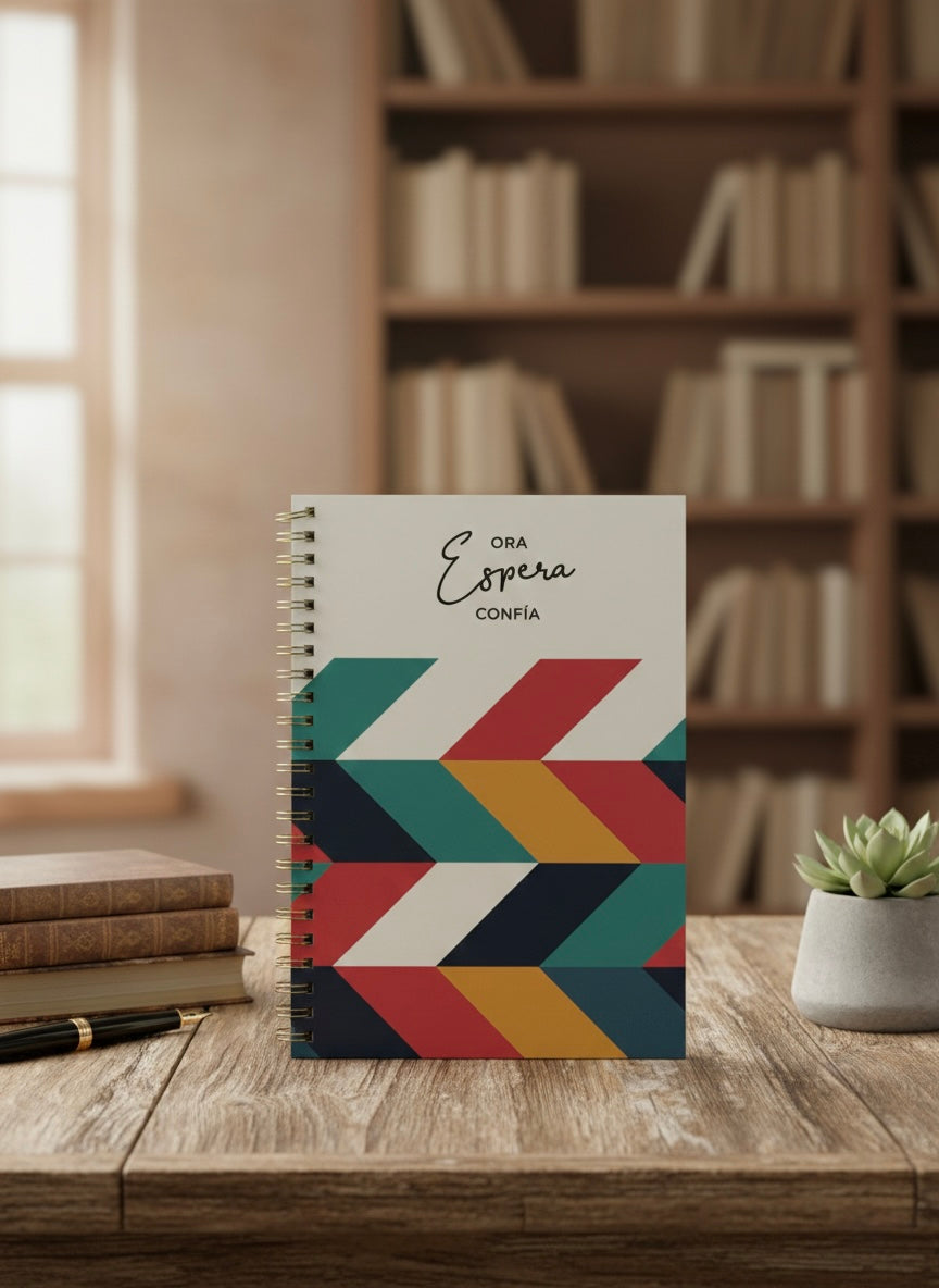 Libreta con mensaje.