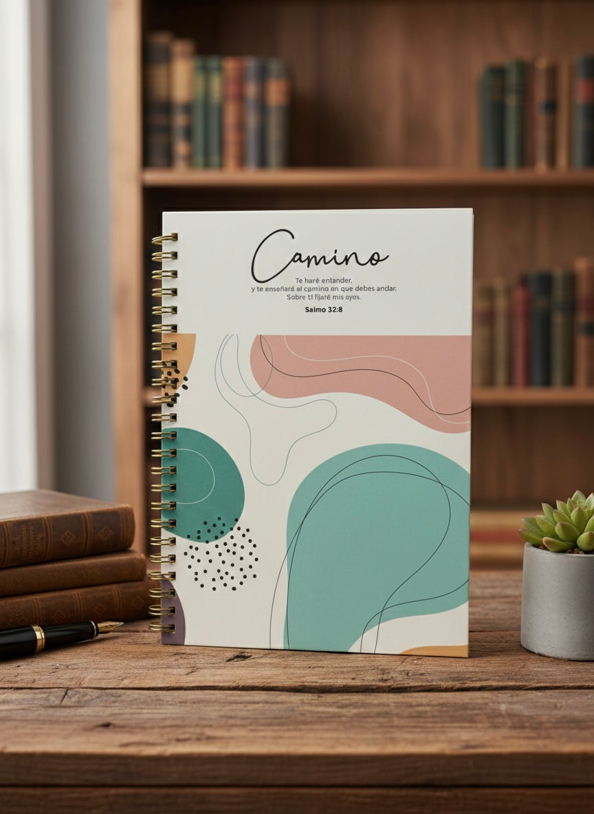 Libreta con mensaje.