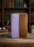 Forro de Biblia S - Lila y marrón