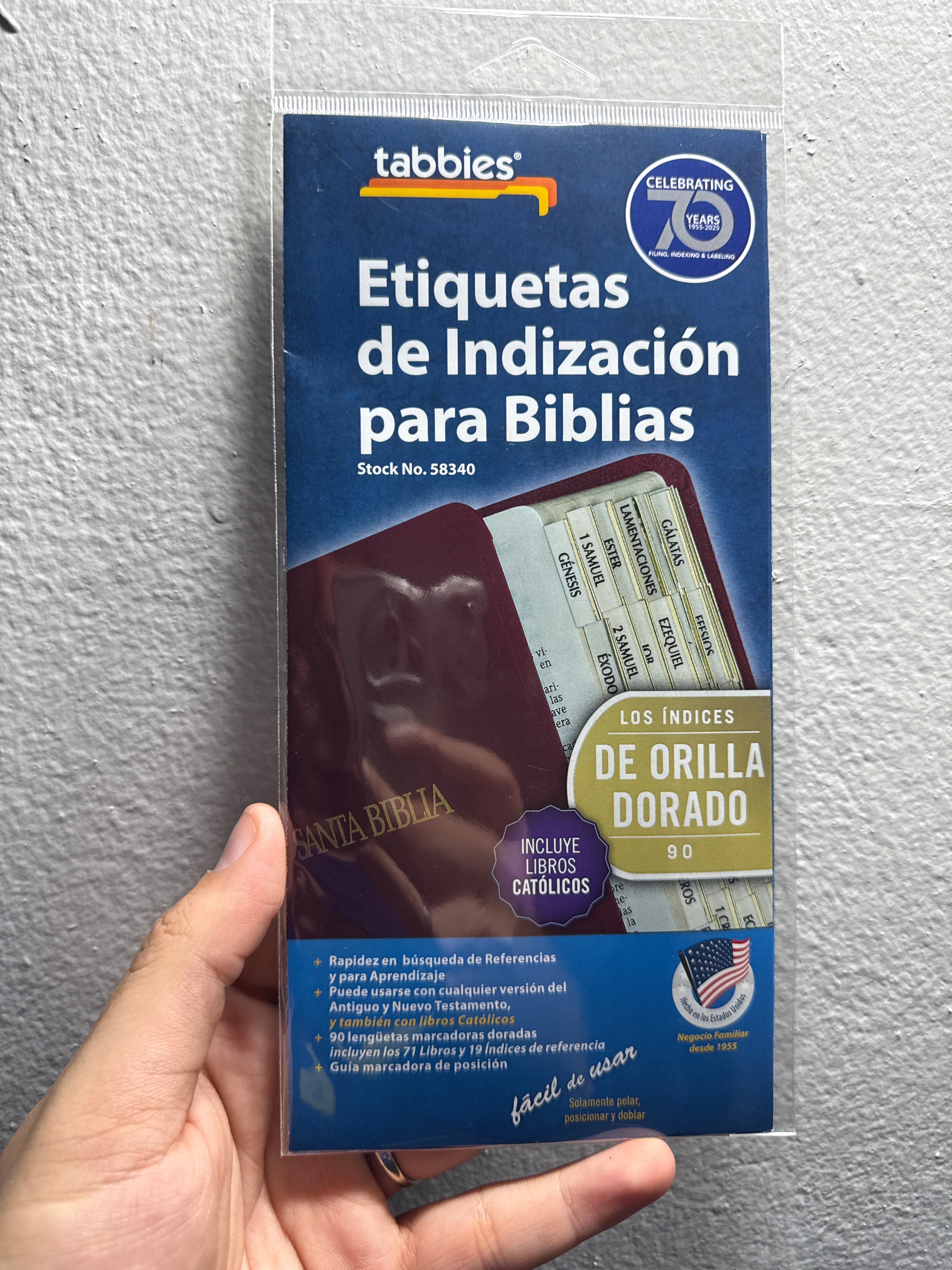 Etiquetas de indización para Biblias (index)