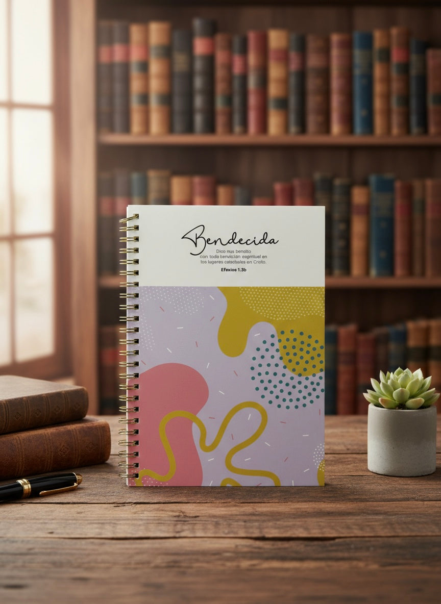 Libreta con mensaje.