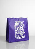 Bolso Ecológico "Trust In The Lord" - Púrpura (Proverbios 3:5)