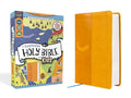 NIrV, The Illustrated Holy Bible for Kids, Leathersoft, Yellow, Full Color, Comfort Print: Over 750 Images cover image