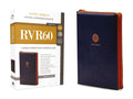 RVR60, Santa Biblia, Letra Supergigante, Leathersoft, Azul, con Cierre, Comfort Print (Spanish Edition) cover image