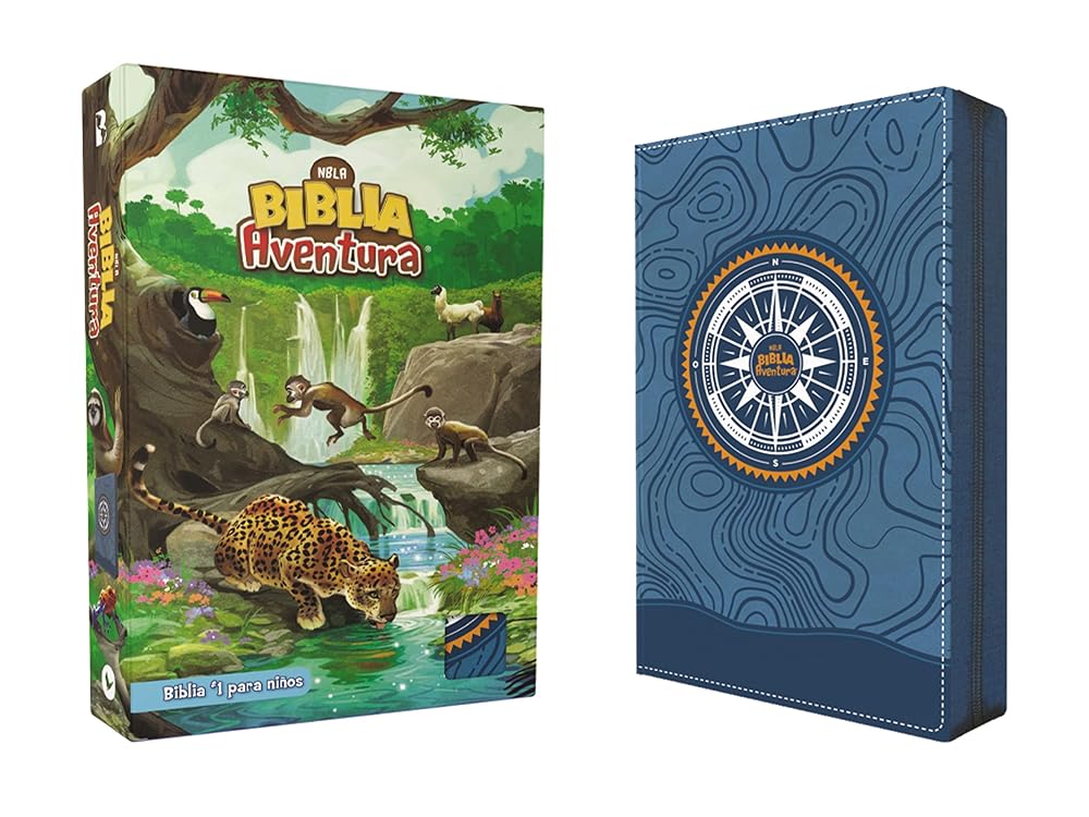 NBLA, Biblia Aventura, Interior a color, Leathersoft, Azul, con Cierre, Comfort Print (Adventure Bible) (Spanish Edition) cover image