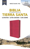 RVR60, Santa Biblia, Tierra Santa, Letra grande, Leathersoft, Fucsia, con Cierre, Palabras de Jesús en Rojo, Comfort Print (Spanish Edition) cover image