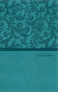 RVR60, Santa Biblia, Tierra Santa, Letra grande, Leathersoft, Turquesa, con Cierre, Palabras de Jesús en Rojo, Comfort Print (Spanish Edition) cover image