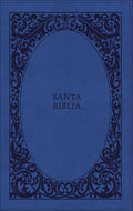 RVR60, Santa Biblia,Tierra Santa, Letra grande, Leathersoft, Azul, con Cierre, Palabras de Jesús en Rojo, Comfort Print (Spanish Edition) cover image