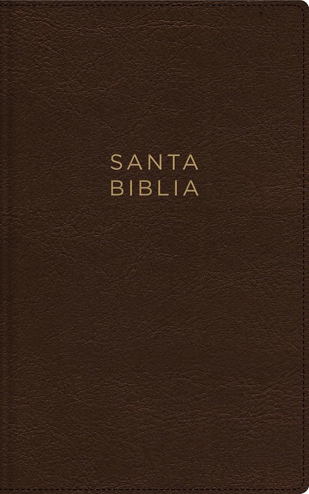 NBLA, Santa Biblia, Ultrafina, Letra grande, Tamaño manual, Leathersoft, Café, Palabras de Jesús en rojo (Spanish Edition) cover image