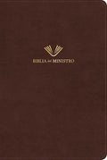 Rvr 1960 Biblia del Ministro, Edición Ampliada, Caoba Piel Fabricada cover image