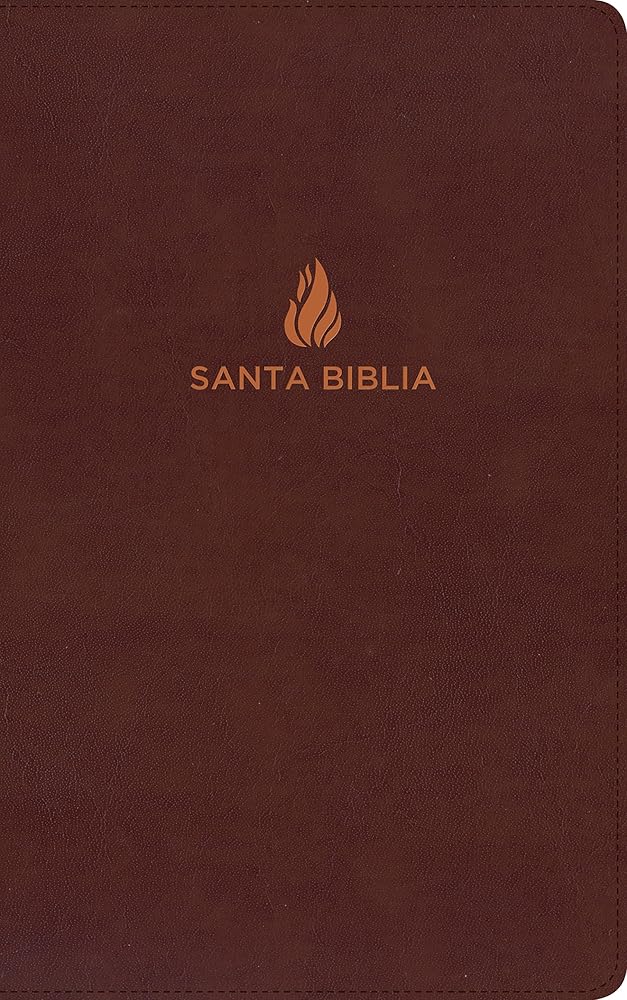 RVR 1960 Biblia ultrafina, marrón piel fabricada (Spanish Edition) cover image