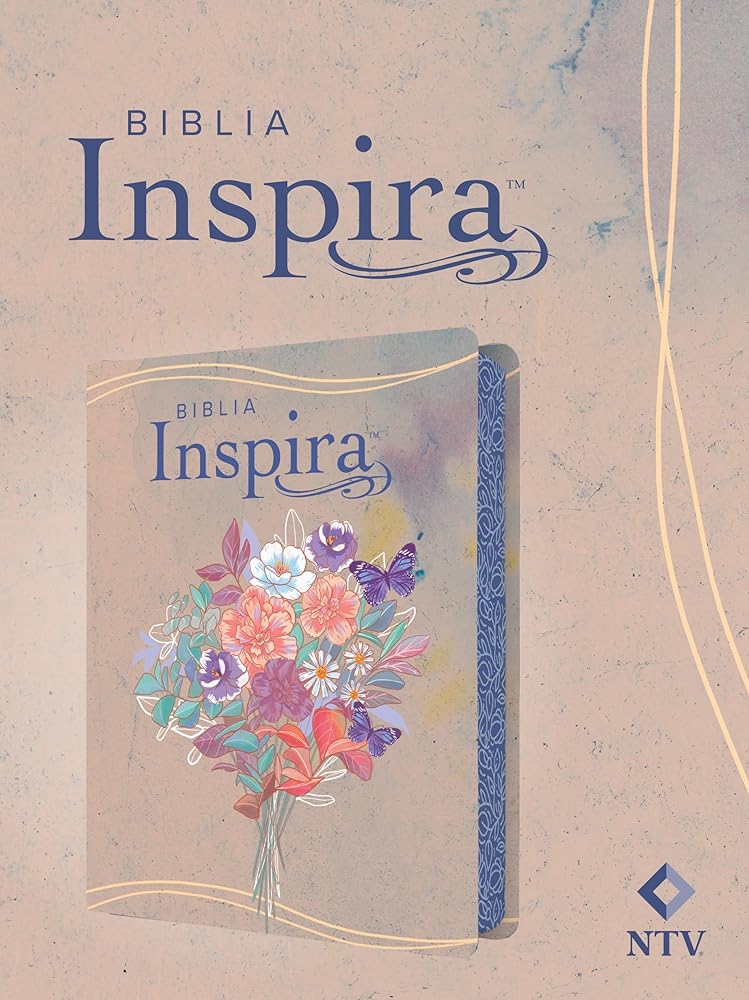 Biblia Inspira NTV (SentiPiel, Acuarela rosa): La Biblia que inspira tu creatividad (Spanish Edition) cover image