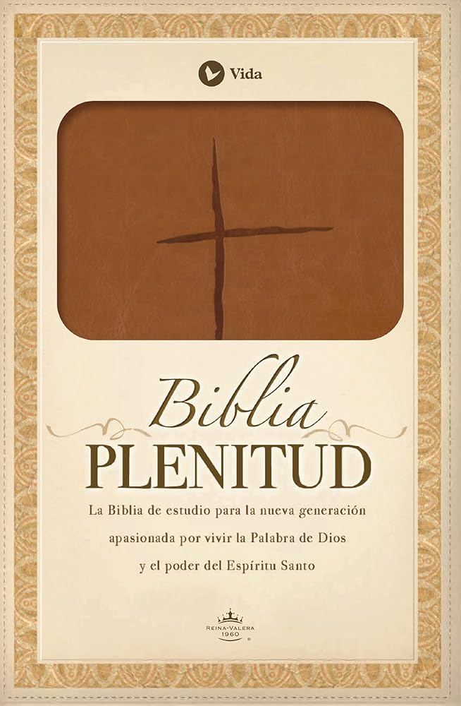 RVR60, Biblia Plenitud, Tamaño Personal, Leathersoft, Café (Spanish Edition) cover image