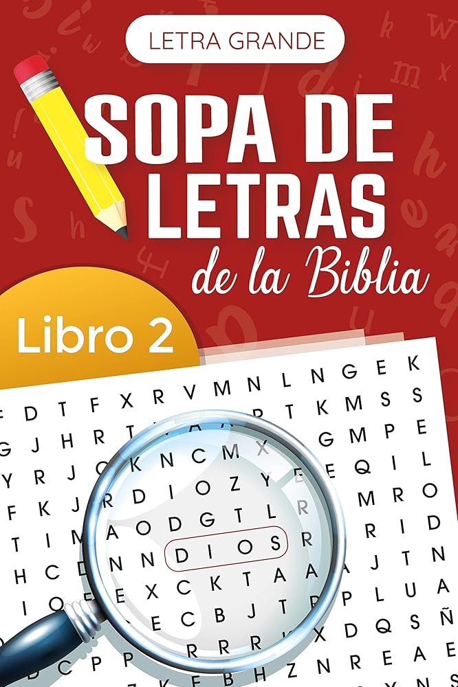 Sopa de letras de la Biblia - Libro 2/Letra grande (Bible Word Search - Book 2/Large Print) (Spanish Edition) cover image