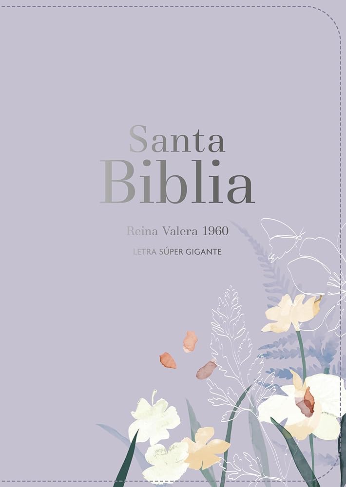 Biblia Rvr 1960 Letra Súper Gigante Símil Piel Lavanda (Bible Rvr 1960 Super Giant Print Leatherlike Lavendar (Spanish Edition) cover image