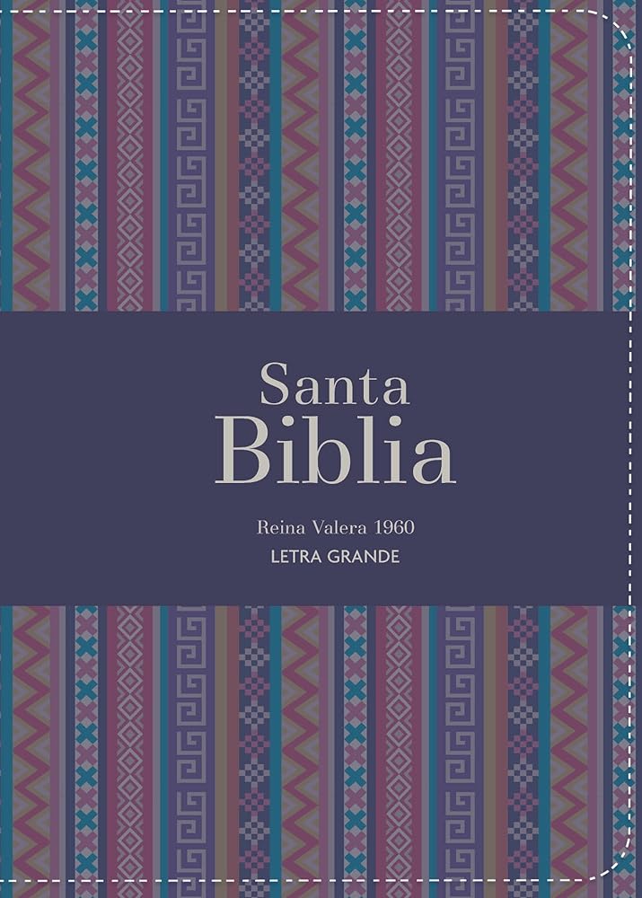 Biblia Rvr 1960 Compacta Letra Grande 11 Puntos Símil Piel Andina Morado (Bible Rvr 1960 Compact Large Print 11 Point Font Size Leatherlike Andina Purple) cover image