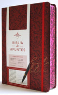 Biblia de Apuntes RVR 1960 Tapa dura, Vino tinto (Edición cantos pintados) / Spanish Journalling Bible RVR 1960 Hardcover Burgundy (Spanish Edition) cover image