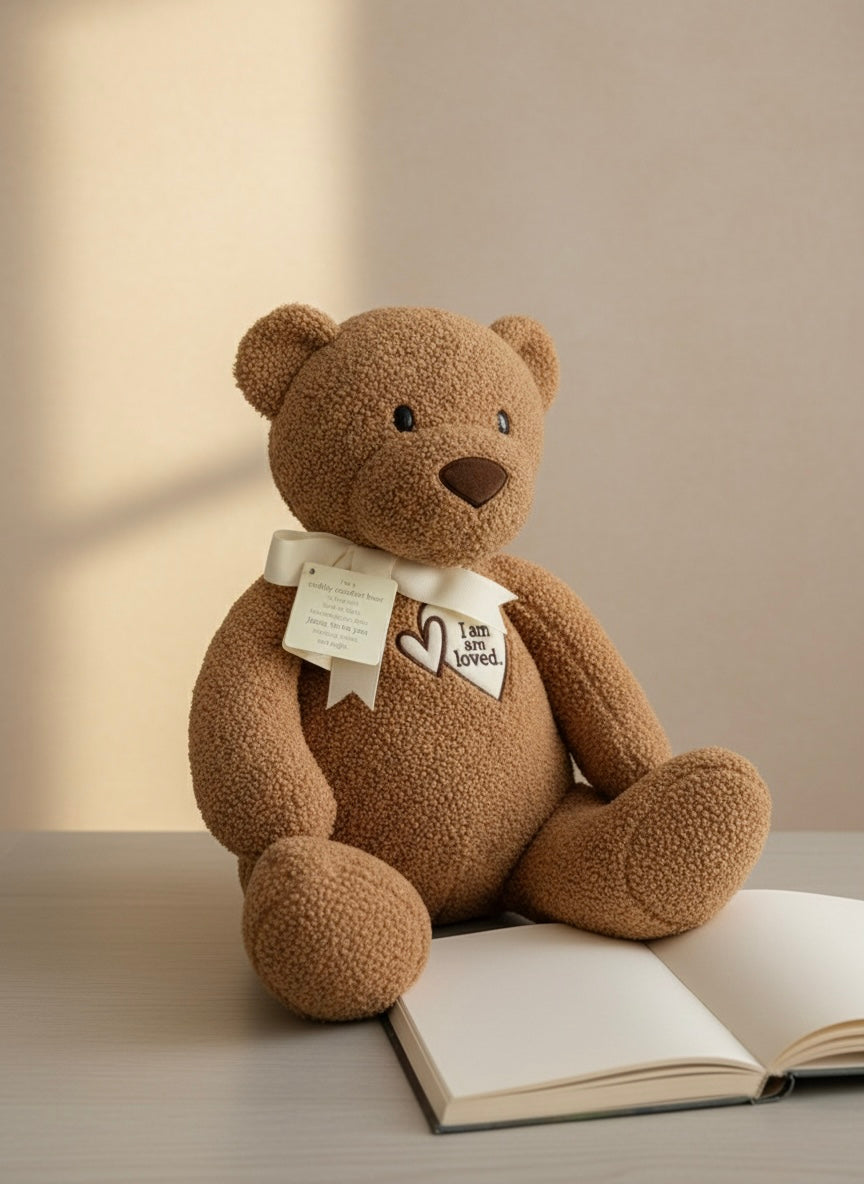 Oso de Peluche "Comfort Bear" - Mensaje de Amor y Esperanza