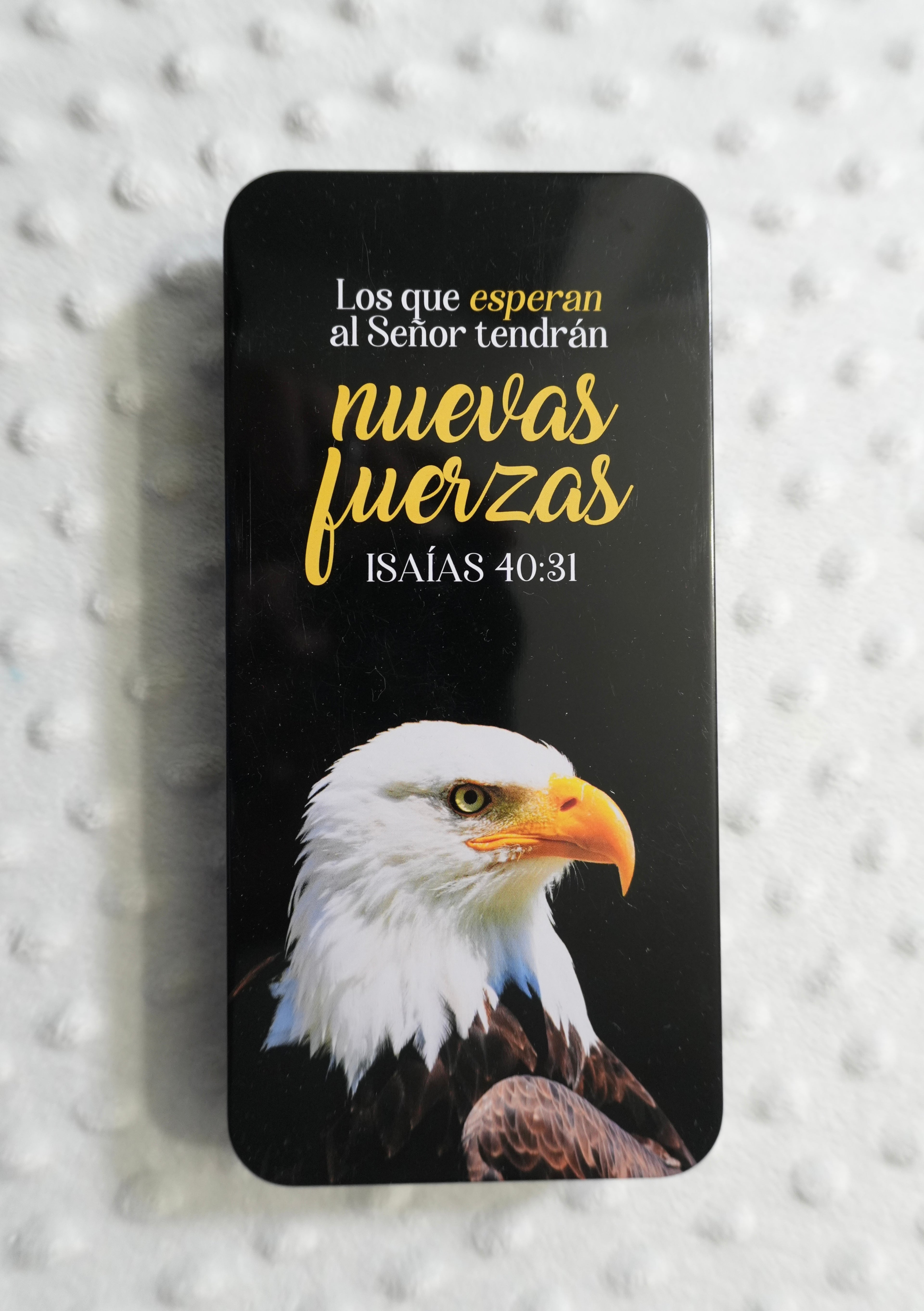 Combo bolígrafo, tarjeta y llavero: “Los que esperan en el Señor…”