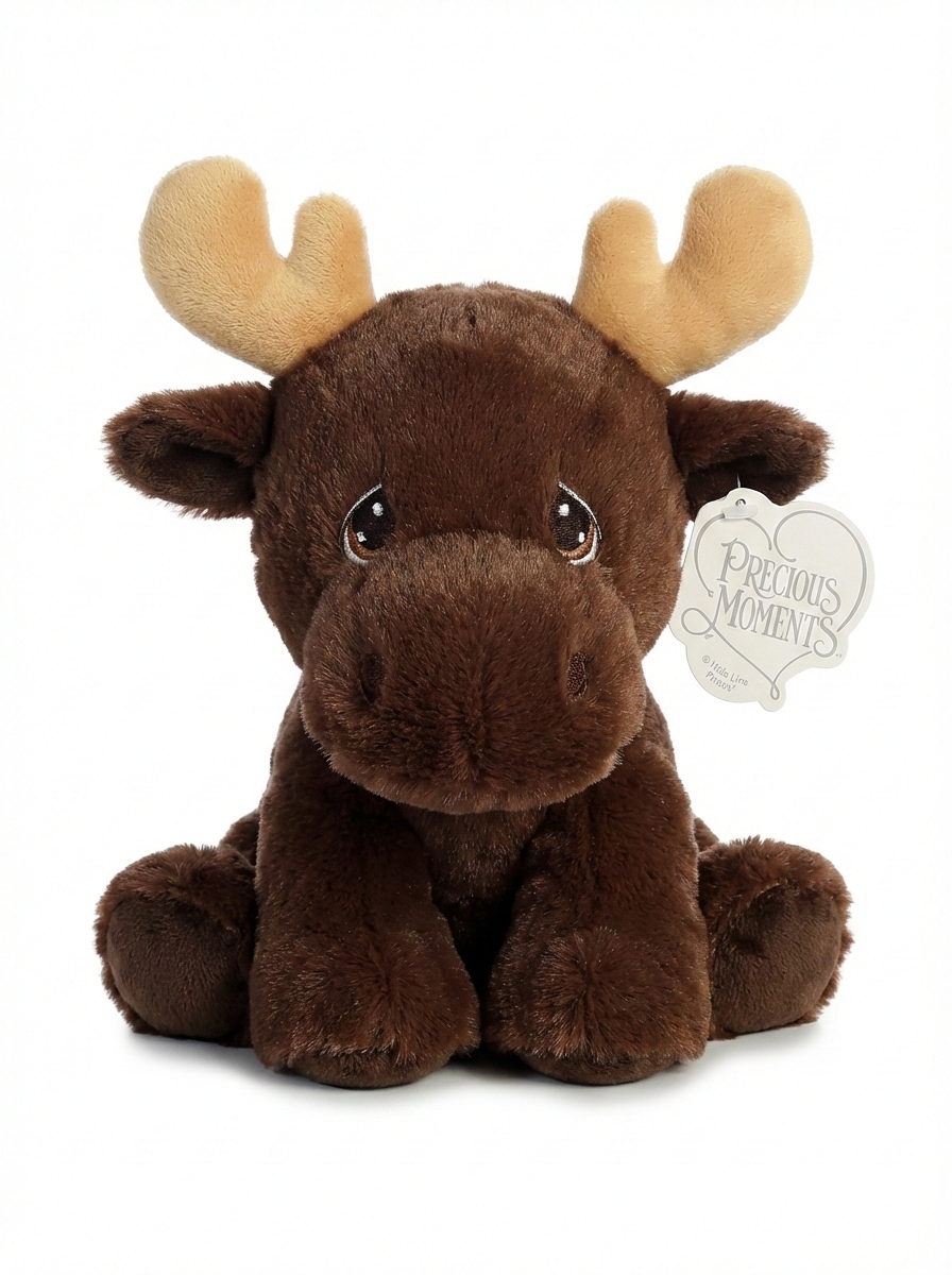 Peluche Precious Moments Alce (Moose) - Colección Tender Tails - Juguete Suave Original