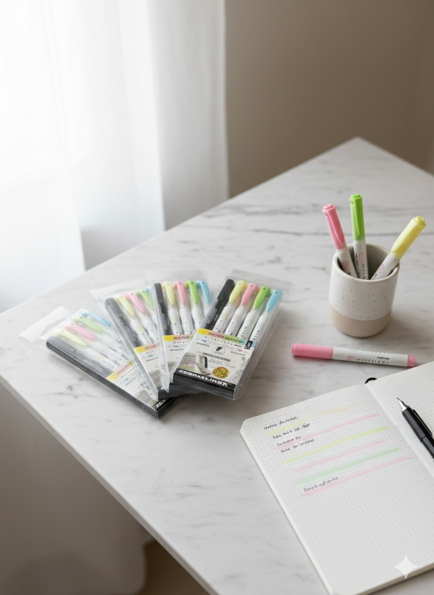 Kit de Marcadores Midliner Brush - Set de 5 Colores