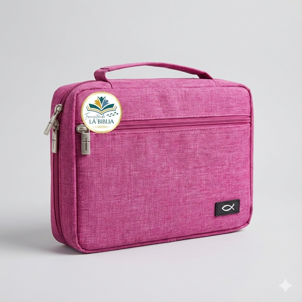 Cover de Biblia tela color Raspberry Pink L
