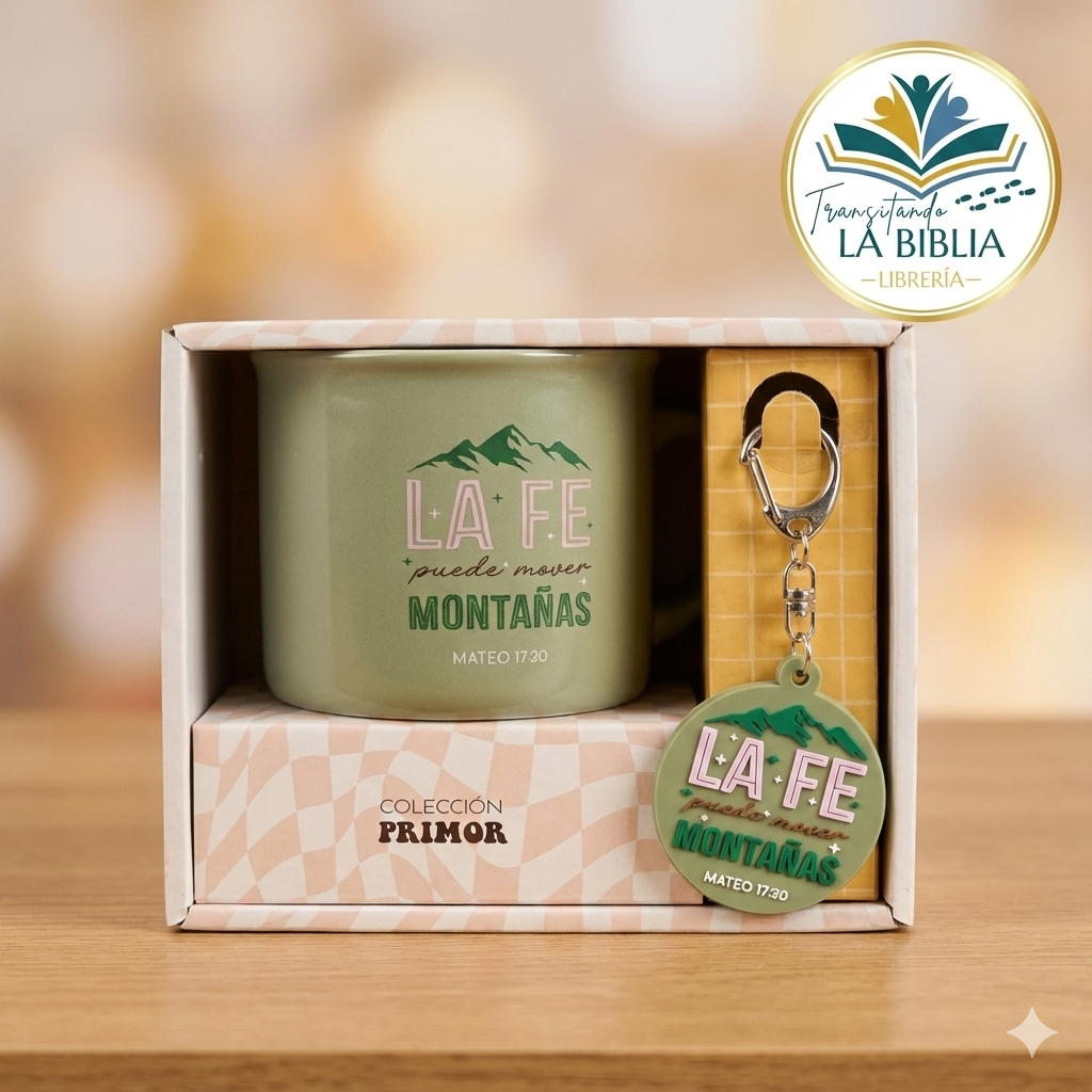 Hermosa Taza y llavero sobre La Fe