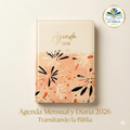 Agenda - Negra, blaca oro Flores