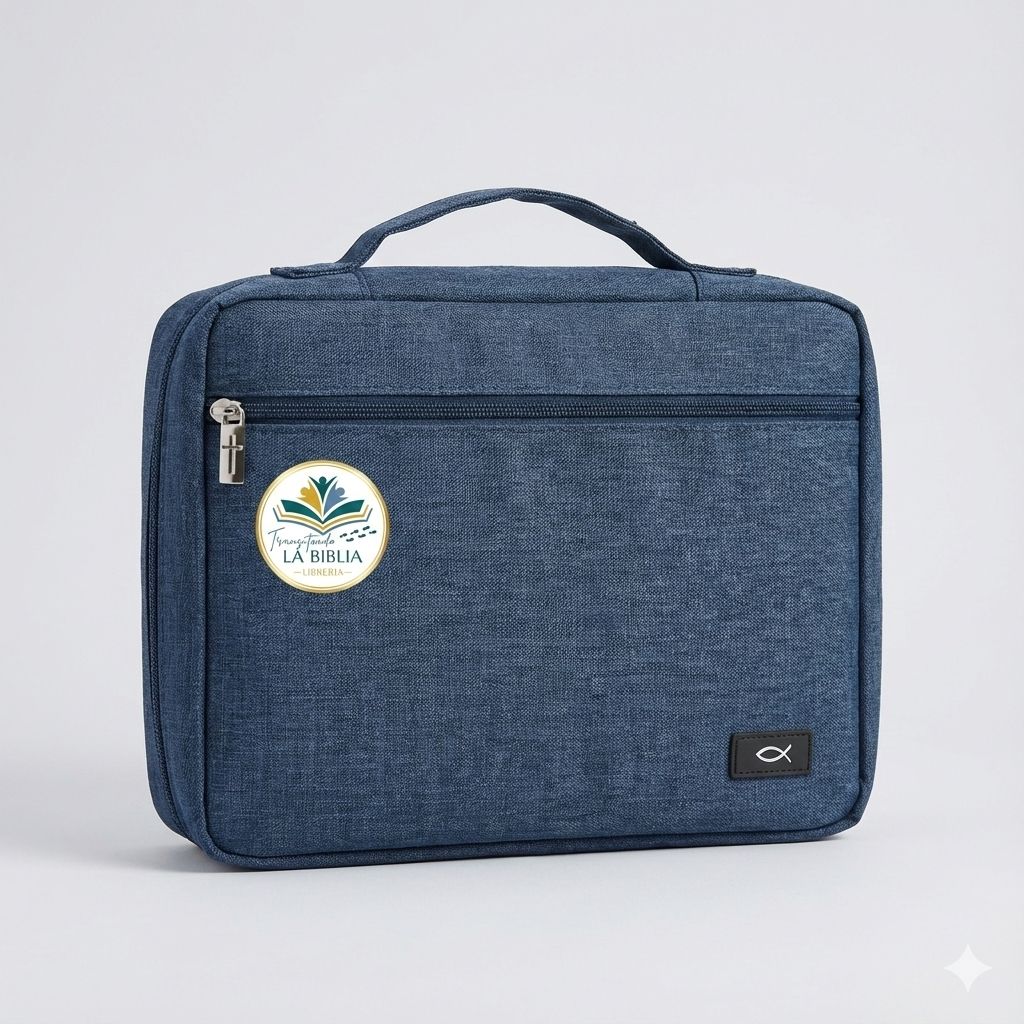 Cover de Biblia Tela color Navy Blue
