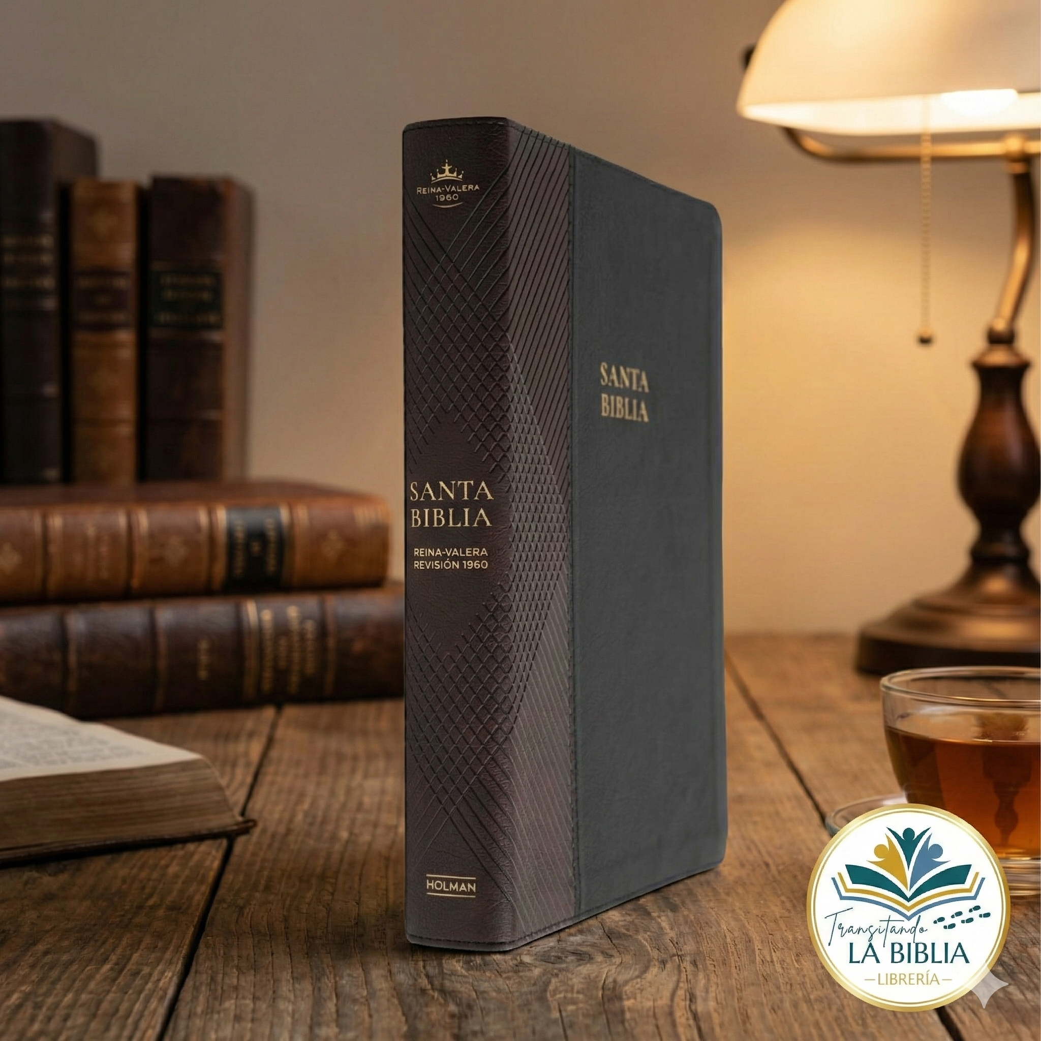 Rvr 1960 Biblia Letra Supergigante, Negro Con Café Símil Piel : Con Referencias. Nueva Tipografía, by B&h Español Editorial