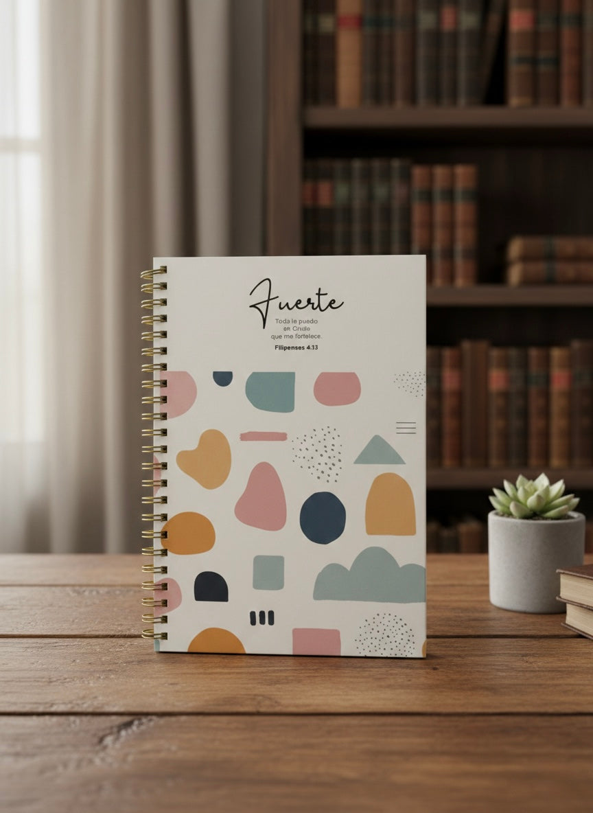 Libreta con mensaje.